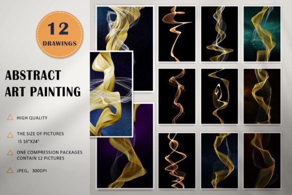 Abstract Gold Line Background
