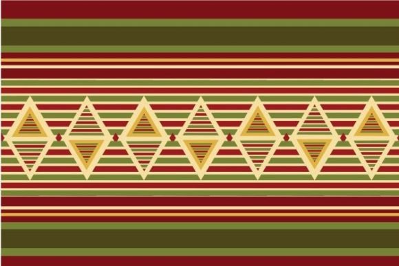 Christmas Ikat Ethnic Geometric Pattern