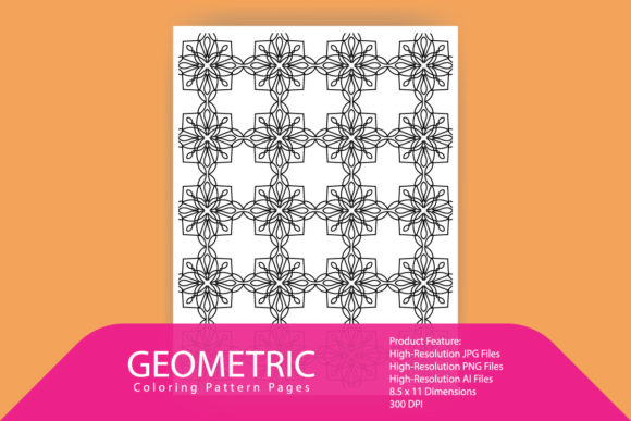 Coloring Geometric Decorative Pattern
