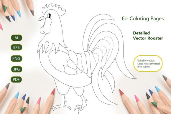 Cute Lucky Positive Rooster