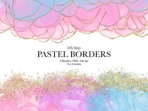 Cute Watercolor Border Collection