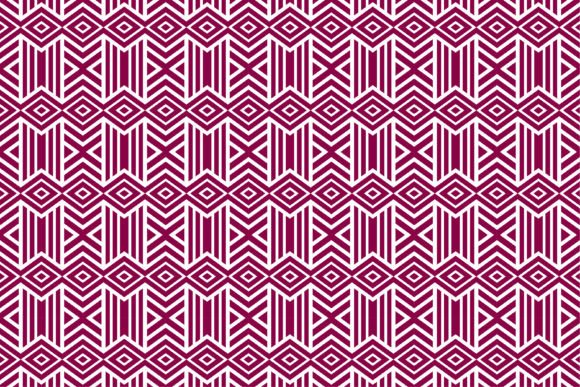 Dark Pink Geometric Pattern