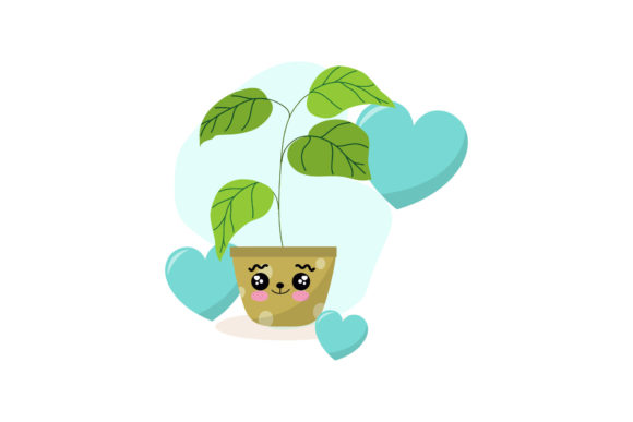 Decorative Yellow Pot Cute Expression: A Versatile Design Asset for Creative Projects