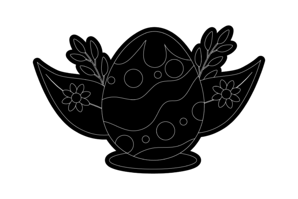 Easter Icon Decorative Black Style