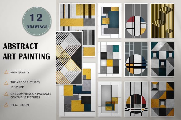 Geometric Combination Pattern: A Versatile Design Asset for Creative Projects