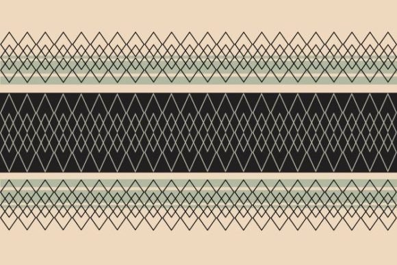Geometric Vintage Ikat Pattern Pastel