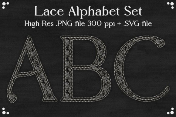 Lace Alphabet Set