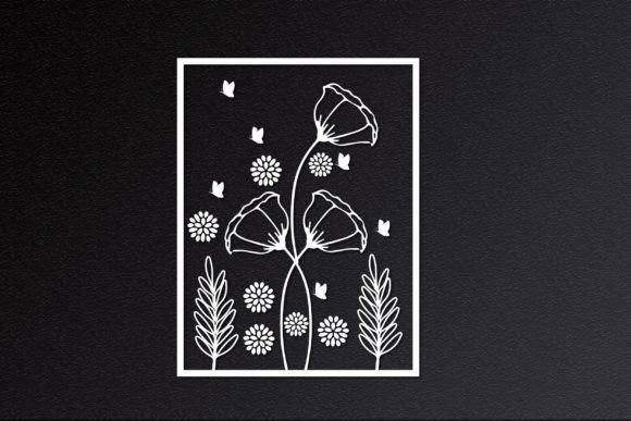 Laser Cut Decorative Wildflower Svg