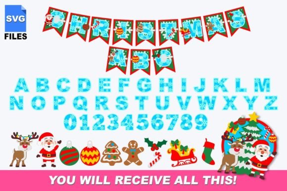 Mastering the Art of Digital Crafting with the Christmas Alphabet 3D SVG Set
