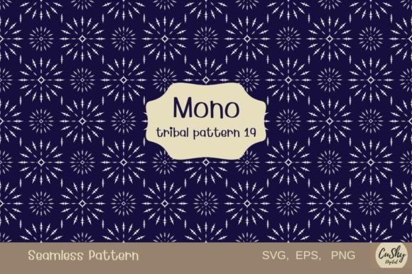 Mono Tribal Pattern19: A Versatile Digital Asset for Modern Design