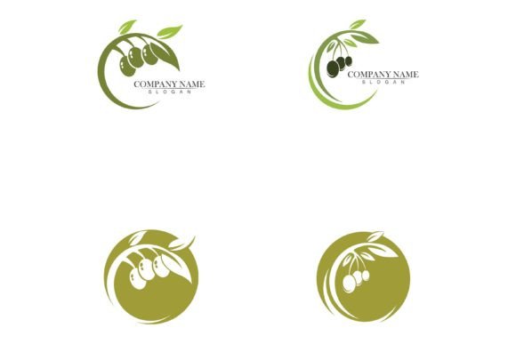 Olive Oil Logo Template Icon Design