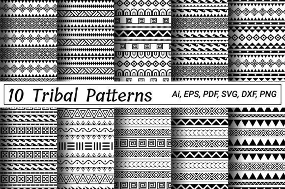 Tribal Aztec Pattern Set