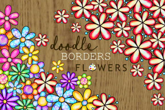 Watercolor Daisy Flower Page Borders: Elevating Everyday Documents with Rustic Elegance